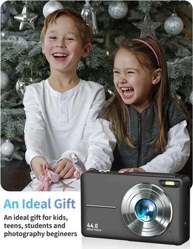Vista 6 de Cámara digital, FHD 1080P - Cámara de apuntar y disparar con zoom de 16X, tarjeta de 32 GB, pequeña cámara de video compacta regalo para niños