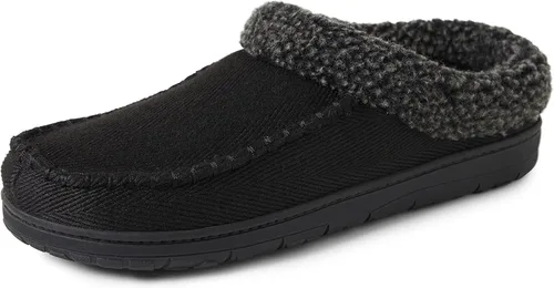 Vista 15 de Dearfoams Zapatilla de casa tipo zueco para hombre Brendan de espuma viscoelástica transpirable para interiores y exteriores con anchos amplios