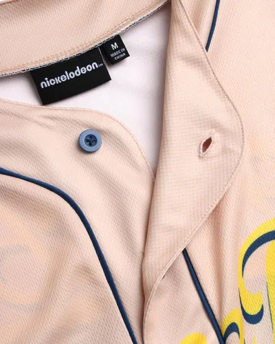 Vista 5 de Nickelodeon Camiseta de béisbol de Bob Esponja para mujer, camisa de uniforme de moda, camiseta con botones para mujer, S-L