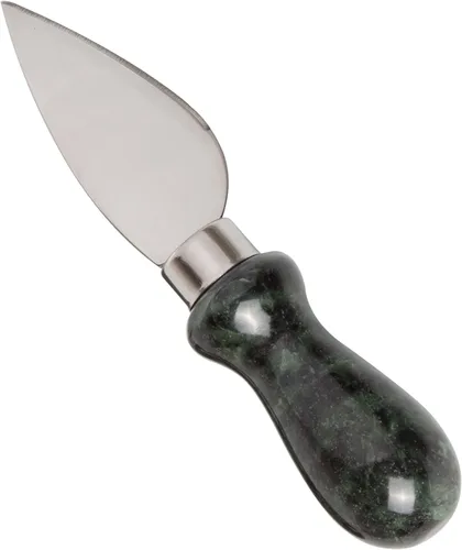 Vista 8 de Creative Home Juego de cuchillos de queso de 4 piezas con mango de mármol natural, cortador de acero inoxidable para quesos suaves y duros