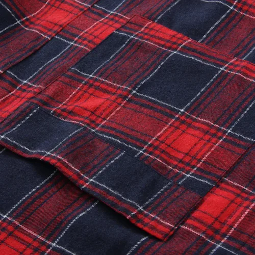 Vista 4 de Latuza - Bata de franela y algodón para hombre
