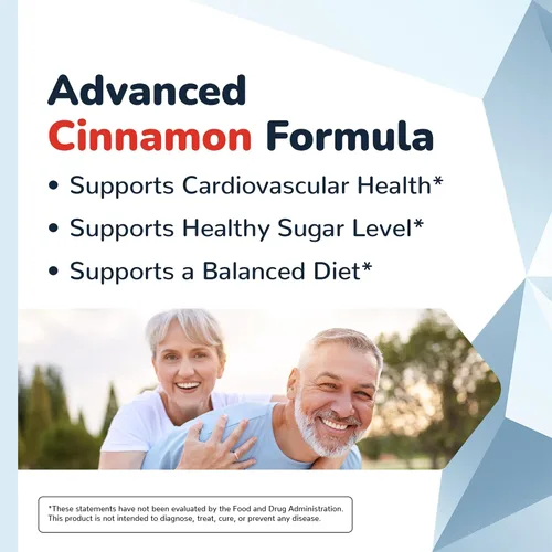 Vista 2 de CinnaChroma Cápsulas – Suplementos de canela con extracto 10:1, cromo, vanadio, selenio, vitamina D3 y K2 – Bloqueador natural de azúcar – 30