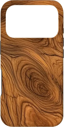 Vista 29 de iPhone 7 Plus/8 Plus elegante estampado de grano de madera marrón intenso estuche con estampado