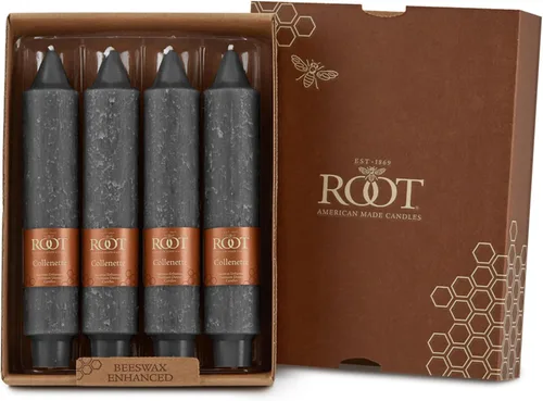 Vista 15 de Root Candles Juego de velas de cena sin perfume de mezcla de cera de abeja de primera calidad, Timberline Collenette, 7 pulgadas, Portobello, 4