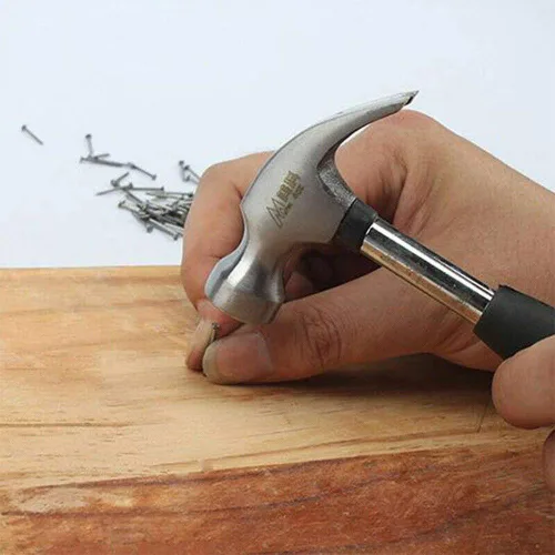 Vista 5 de 4 oz Mini Garra Hammer Mango de goma Home Alfombra de pared removedor de uñas con agarre antideslizante de reducción de golpes