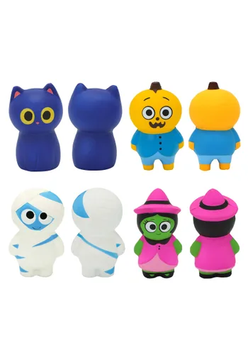 Vista 3 de Figuras Slow Rising Squishy de Halloween, Juego de 8 Piezas Multicolor