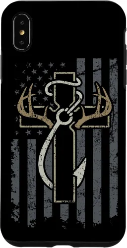 Vista 12 de Faith Hunting Fishing - Christian Cross USA Hunter Fisherman Case for iPhone 17