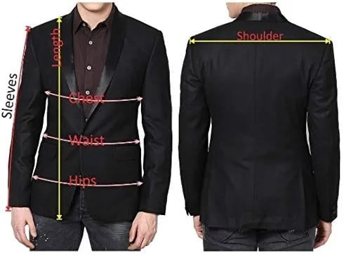 Vista 4 de Chaqueta de fumar para hombre Borgoña