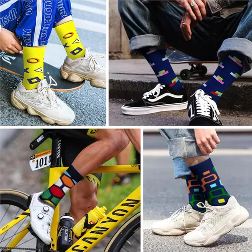 Vista 3 de WeciBor Calcetines de algodón peinado para hombre, 12 unidades, talla 7-1010-1313-15