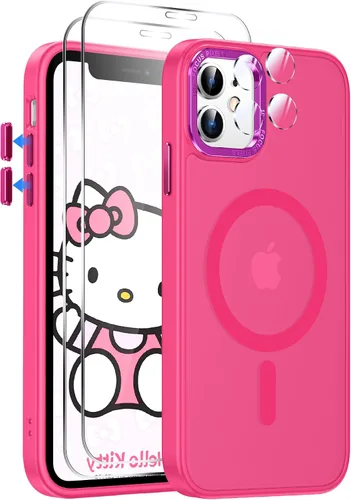 Vista 10 de LeYi Funda para iPhone XR: con protector de pantalla X2 + 2 funda para cámara [compatible con MagSafe] Funda protectora magnética i iphoneXR