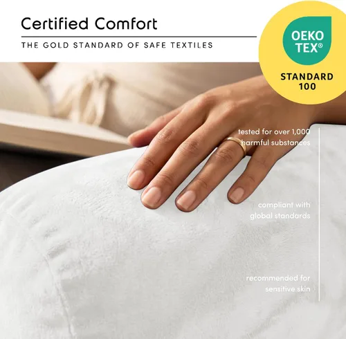 Vista 5 de Nestl Almohada de lectura para niños y adolescentes con espuma viscoelástica triturada, almohadas de respaldo para leer, ver y jugar, uso