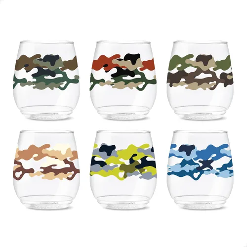 Vista 49 de TOSSWARE POP - Juego de 6 copas de champán con estampado de flauta de 9 onzas, de alta calidad, reciclables, irrompibles y de plástico transparente