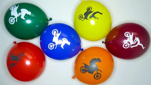 Vista 3 de Globos de látex para fiestas de cumpleaños de 12 pulgadas, paquete de 30 (MotoX)