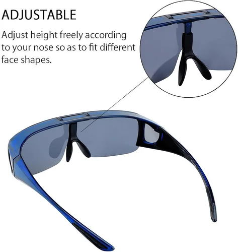 Vista 4 de TINHAO Gafas de sol polarizadas para hombre con lentes espejadas, talla única