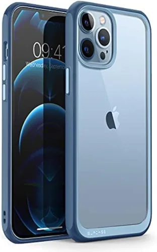 Vista 11 de Funda protectora híbrida SUPCASE, premium, transparente, para iPhone 13 Pro (de 2021), 6.1 pulgadas, estilo de uso rudo (color negro)