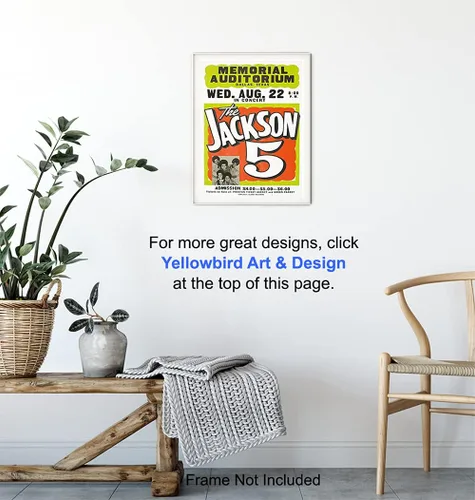 Vista 5 de Póster de Michael Jackson - Música Motown Negra - Póster vintage del concierto de Jackson 5 - Arte de pared afroamericano - Historia negra famosa
