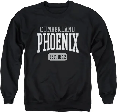 Vista 2 de LOGOVISION Cumberland University - Sudadera oficial de cuello redondo para adultos con fecha de este