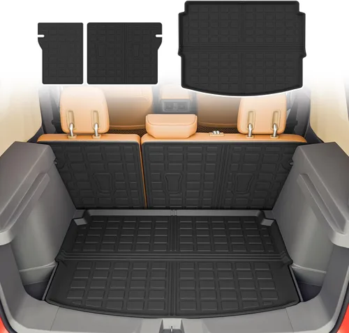 Vista 21 de Rongtaod Alfombrilla para maletero y respaldo para Jeep Grand Cherokee L
