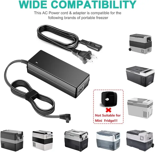 Vista 2 de HKY Cable de alimentación para refrigerador de 12 voltios compatible con Alpicool, ARB, COSTWAY, ICECO, Setpower, Rockpals, Aspenora, Ausranvik
