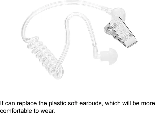 Vista 5 de MECCANIXITY Auricular Agent Secret - Auricular de repuesto para auriculares de audio de radio de 2 vías, paquete de 2