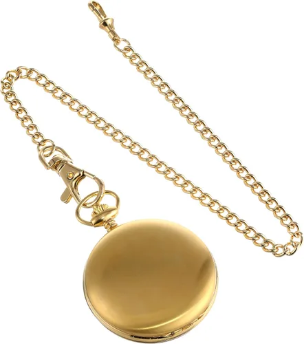 Vista 2 de Charles-Hubert, Paris 3780-G Reloj de bolsillo mecánico chapado en oro, Oro, Mecánico