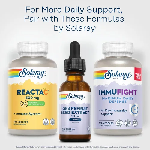 Vista 6 de SOLARAY Gotas de extracto de semilla de pomelo de 100 mg - Suplemento de apoyo para el bienestar - Prácticas gotas líquidas, garantía de devolución