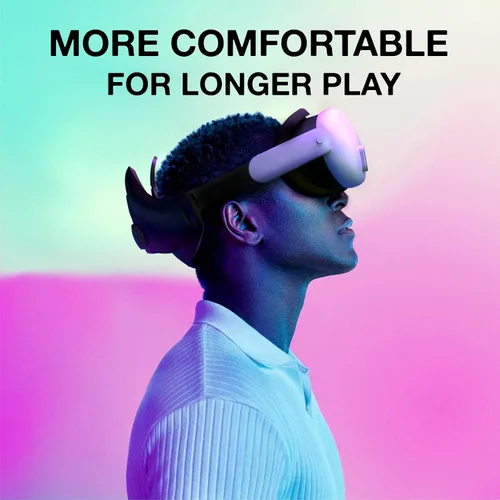Vista 6 de VR Silicone Face Pad Cover for Meta Quest 3 Original Headset Accessories, VR Face Cushion Pad Mask for Oculus Quest 3 Headset Face Pad (Black)