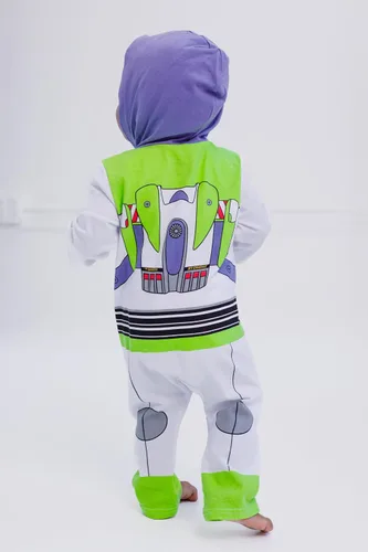 Vista 3 de Disney Pixar Toy Story Buzz Lightyear - Mameluco con cremallera para bebé