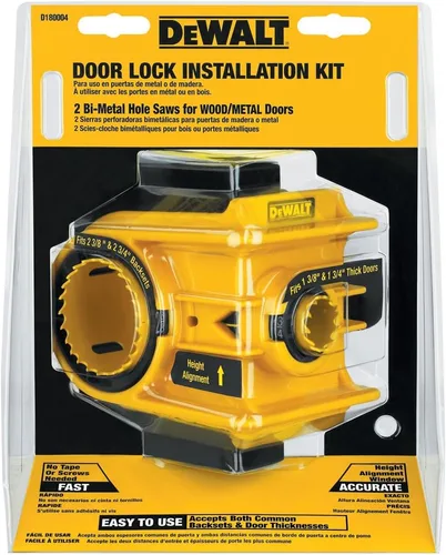 Vista 2 de Kit de instalación cerradura para puerta DeWalt D180004 Bi-Metal