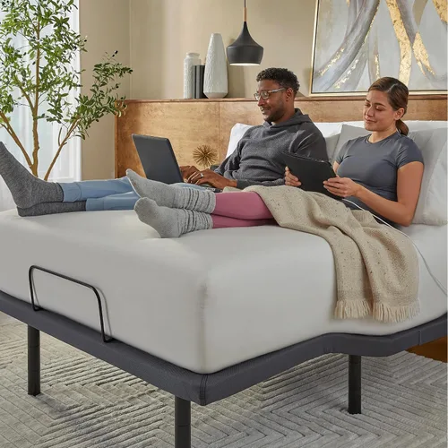 Vista 2 de Serta baselogic Base de Cama Ajustable Marco Nivel 3 - Twin XL - Ajustabilidad de Cabeza y Pie, Control Remoto Inalámbrico, Gravedad Cero y 3