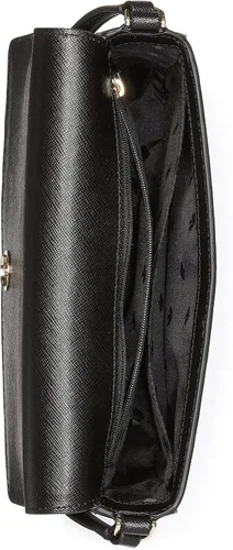 Vista 4 de Kate Spade New York Bolso cruzado de cuero Sadie sobre, Negro