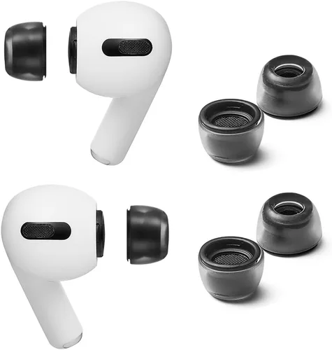 Vista 9 de AZLA Crystal AirPods Pro - Reemplazo de punta de oído, puntas de silicona LSR prémium