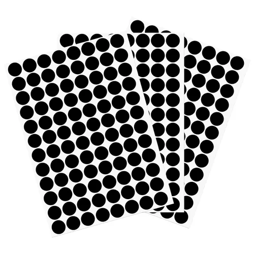 Vista 39 de uxcell 1 Hoja/140 Piezas de Pegatinas para Cubrir Agujeros de Tornillo, 12 mm de Diámetro, PVC Autoadhesivas, Tapas a Prueba de Polvo para Muebles