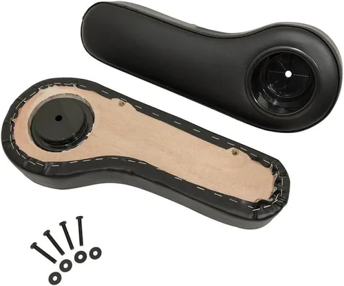 Vista 3 de Juego de 2 cojines universales para asiento trasero de carrito de golf, color negro con portavasos