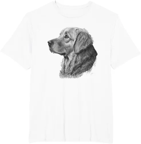 Vista 13 de Camiseta divertida Golden Retriever, Negro