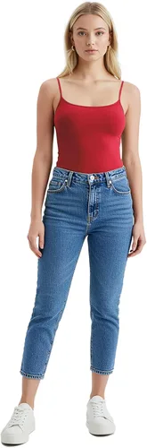 Vista 14 de Emmalise Camisola larga casual básica para mujer, con tirantes ajustables, top en capas
