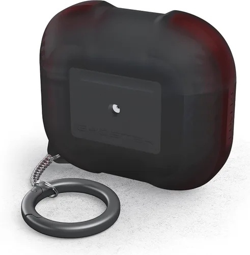 Vista 10 de Ghostek COVERT - Funda protectora de silicona transparente para AirPods 3 con llavero, diseño delgado de primera calidad con protección resistente