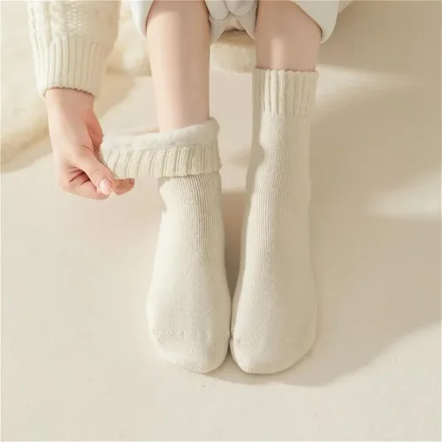 Vista 6 de TRENIS 1 Pairs Women Socks Autumn Winter Warm Snow Thick Soft Floor Sleep Socks