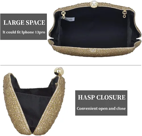 Vista 5 de Bolsa con purpurina para mujer, bolsos de noche con diamantes de imitación plateados, bolsos de diamantes para fiesta de bebé, Varios