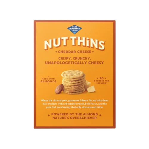 Vista 6 de Blue Diamond - Bocadillos de almendras y nueces finas, queso cheddar, 4.25 onzas