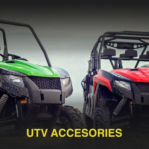 Vista 9 de ATV TEK, UTVMIR-ES1, Elite UTV Deluxe Espejo de un solo lado con doble eje Breakaway - Tubo redondo y jaulas perfiladas