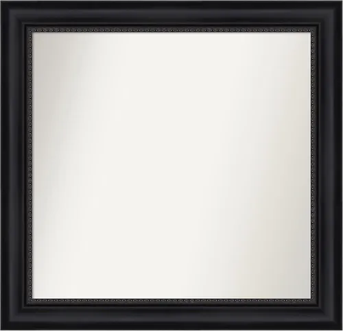 Vista 75 de Amanti Art Espejo personalizado, espejo de baño negro Astor, espejo de pared o espejo de tocador de baño sobre el fregadero (25 x 25 pulgadas)