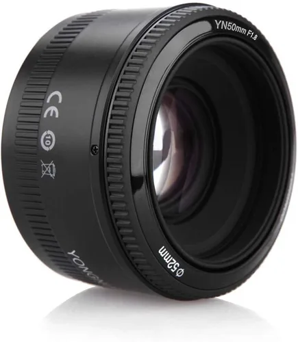 Vista 4 de YONGNUO YN50mm F1.8 Lente Prime Estándar Gran Apertura Lente de Enfoque Automático Compatible con Canon EF Mount Rebel DSLR Cámara