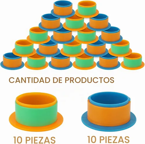 Vista 4 de OVOV 10 pares de dispensadores de película elástica para núcleo de 3