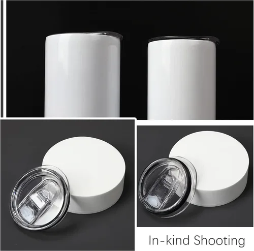 Vista 5 de Paquete de 4 tapas de repuesto para vasos delgados de 20 onzas, cubiertas antisalpicaduras de plástico para tapas de tazas de café de 20 onzas