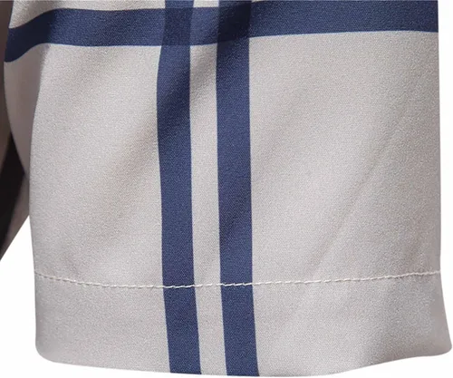 Vista 4 de NaRHbrg Camisa de moda con botones para hombre, manga corta, casual, con botones, ajustada, estampada, para negocios, camisas