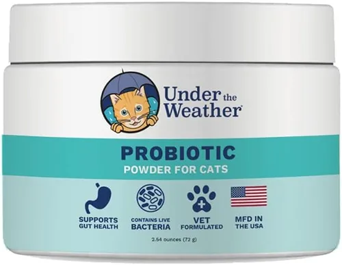Vista 7 de Under The Weather Masticables probióticos para mascotas para gatos Promueve la digestión normal, equilibra la salud intestinal saludable 60