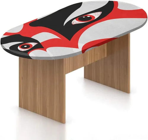 Vista 25 de Mantel ovalado ajustable, decoración de medusas, borde elástico, de poliéster, con forma de medusa, estilo bohemio, con estampado de playa, se