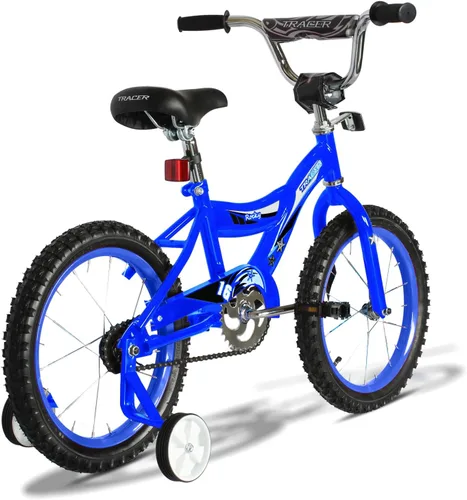 Vista 3 de Tracer Bicicleta infantil con ruedas de 16 y 20 pulgadas para niños y niñas Azul