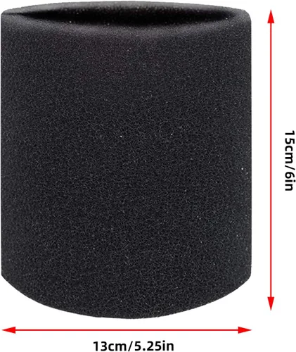 Vista 2 de Filtros de espuma VF2001 Multi-Fit para aspiradora húmeda y seca compatible con aspiradora Genie/Shop-Vac VacMaster (paquete de 1)